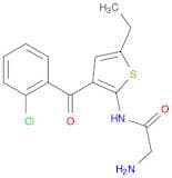 2-(Aminoacetylamino)-3-(o-chlorobenzoyl)-5-ethylthiophene