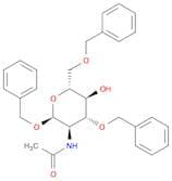 N-((2S,3R,4R,5S,6R)-2,4-Bis(benzyloxy)-6-((benzyloxy)methyl)-5-hydroxytetrahydro-2H-pyran-3-yl)ace…