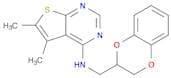 N-((2,3-Dihydrobenzo[b][1,4]dioxin-2-yl)methyl)-5,6-dimethylthieno[2,3-d]pyrimidin-4-amine