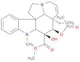 (2β,5α,12β,19α)-4β-(Acetyloxy)-6,7-didehydro-3β-hydroxy-1-methylaspidospermidine-3-carboxylic acid…