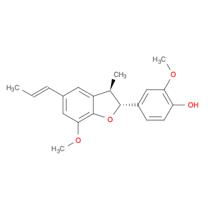 Phenol,4-[(2R,3R)-2,3-dihydro-7-methoxy-3-methyl-5-(1E)-1-propenyl-2-benzofuranyl]-2-methoxy-