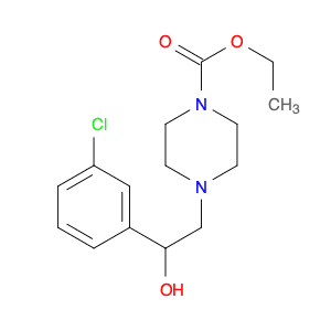 ethyl 4-[2-(3-chlorophenyl)-2-hydroxyethyl]tetrahydro-1(2H)-pyrazinecarboxylate