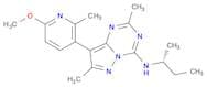 8-(6-Methoxy-2-methyl-3-pyridinyl)-2,7-dimethyl-N-[(1R)-1-methylpropyl]pyrazolo[1,5-a]-1,3,5-triaz…