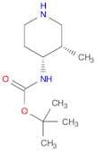 Carbamic acid, [(3r,4s)-3-methyl-4-piperidinyl]-, 1,1-dimethylethyl ester, rel-