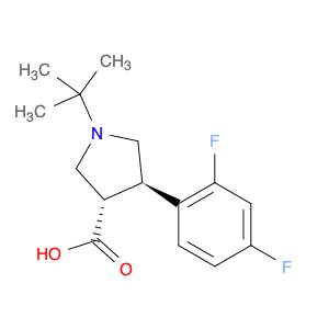(3S,4R)-1-tert-Butyl-4-(2,4-difluorophenyl)pyrrolidine-3-carboxylic acid