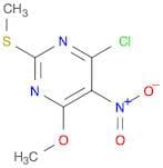 4-Chloro-6-methoxy-2-(methylthio)-5-nitropyrimidine