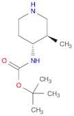 Carbamic acid, [(3R,4R)-3-methyl-4-piperidinyl]-, 1,1-dimethylethyl ester, rel-