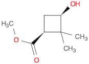 Cyclobutanecarboxylic acid, 3-hydroxy-2,2-dimethyl-, methyl ester, (1S,3R)- (9CI)