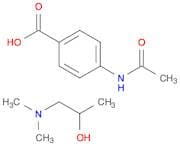 4-acetamidobenzoic acid, compound with 1-(dimethylamino)propan-2-ol (1