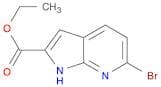 ETHYL 6-BROMO-1H-PYRROLO[2,3-B]PYRIDINE-2-CARBOXYLATE