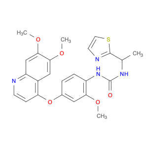N-[4-[(6,7-Dimethoxy-4-quinolinyl)oxy]-2-methoxyphenyl]-N'-[1-(2-thiazolyl)ethyl]urea