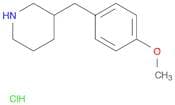 3-(4-Methoxybenzyl)piperidine, HCl