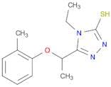 4-Ethyl-5-[1-(2-methylphenoxy)ethyl]-4H-1,2,4-triazole-3-thiol