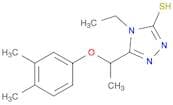 5-[1-(3,4-Dimethylphenoxy)ethyl]-4-ethyl-4H-1,2,4-triazole-3-thiol