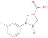 1-(3-Fluorophenyl)-5-oxopyrrolidine-3-carboxylic acid