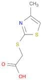 [(4-Methyl-1,3-thiazol-2-yl)thio]acetic acid