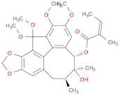 2-BUTENOIC ACID, 2-METHYL-, (5S,6S,7S,13AS)-5,6,7,8-TETRAHYDRO-6-HYDROXY-1,2,3,13-TETRAMETHOXY-6,7…
