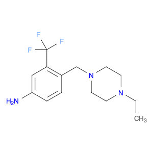 4-((4-Ethylpiperazin-1-yl)methyl)-3-(trifluoromethyl)aniline