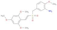 (E)-2',4',6'-triMethoxystyryl-4-Methoxy-3-aMinobenzylsulfone, (E)-5-((2,4,6-triMethoxystyrylsulfon…