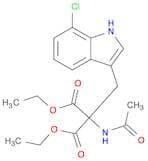 Propanedioic acid, 2-(acetylamino)-2-[(7-chloro-1H-indol-3-yl)methyl]-, 1,3-diethyl ester