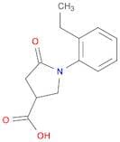 1-(2-Ethylphenyl)-5-oxopyrrolidine-3-carboxylic acid