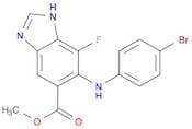 Methyl 6-(4-broMophenylaMino)-7-fluoro-1H-benzo[d]iMidazole-5-carboxylate