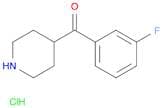 4-[(3-Fluorophenyl)carbonyl]piperidine hydrochloride