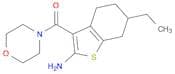 6-Ethyl-3-(morpholin-4-ylcarbonyl)-4,5,6,7-tetrahydro-1-benzothien-2-ylamine