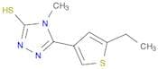 5-(5-Ethylthien-3-yl)-4-methyl-4H-1,2,4-triazole-3-thiol