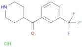 Piperidin-4-yl(3-(trifluoromethyl)phenyl)methanone hydrochloride