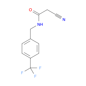 2-Cyano-N-[4-(trifluoromethyl)benzyl]acetamide