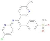 6-Chloro-2-(6-methylpyridin-3-yl)-3-(4-(methylsulfonyl)phenyl)-1,8-naphthyridine