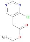 4-Chloro-5-pyrimidineacetic  acid  ethyl  ester