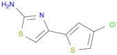 2-Thiazolamine, 4-(4-chloro-2-thienyl)-