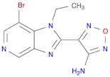 4-(7-Bromo-1-ethyl-1H-imidazo[4,5-c]pyridin-2-yl)-1,2,5-oxadiazol-3-amine