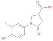 1-(3-Fluoro-4-methylphenyl)-5-oxopyrrolidine-3-carboxylic acid