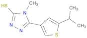5-(5-Isopropylthien-3-yl)-4-methyl-4H-1,2,4-triazole-3-thiol