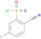 2-Cyano-5-fluorobenzene-1-sulfonyl chloride