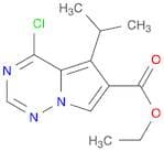 ETHYL 4-CHLORO-5-ISOPROPYLPYRROLO[2,1-F][1,2,4]TRIAZINE-6-CARBOXYLATE