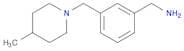 (3-[(4-Methylpiperidino)methyl]phenyl)methanamine