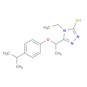 4-Ethyl-5-[1-(4-isopropylphenoxy)ethyl]-4H-1,2,4-triazole-3-thiol