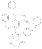 5-(2,4-bis(benzyloxy)-5-isopropylphenyl)-N-ethyl-4-(4-(morpholinomethyl)phenyl)isoxazole-3-carboxa…
