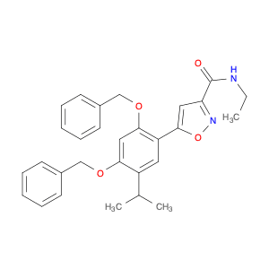 5-[2,4-bis(benzyloxy)-5-(propan-2-yl)phenyl]-N-ethyl-1,2-oxazole-3-carboxamide