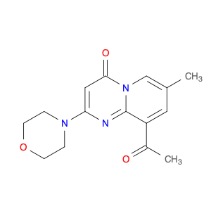 4H-Pyrido[1,2-a]pyrimidin-4-one,9-acetyl-7-methyl-2-(4-morpholinyl)-