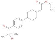 ethyl 2-{4-[4-(2-bromo-2-methylpropanoyl)phenyl]cyclohexyl}acetate