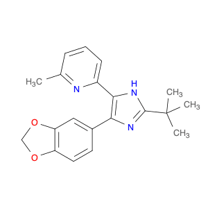 2-(5-Benzo[1,3]dioxol-5-yl-2-tert-butyl-3H-imidazol-4-yl)-6-methylpyridine  hydrate  hydrochloride