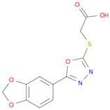 ([5-(1,3-Benzodioxol-5-yl)-1,3,4-oxadiazol-2-yl]thio)acetic acid