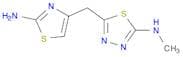 5-[(2-amino-1,3-thiazol-4-yl)methyl]-N-methyl-1,3,4-thiadiazol-2-amine