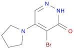 4-Bromo-5-(1-pyrrolidinyl)-3(2h)-pyridazinone