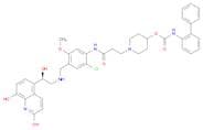 Carbamic acid, N-[1,1′-biphenyl]-2-yl-, 1-[3-[[2-chloro-4-[[[(2R)-2-(1,2-dihydro-8-hydroxy-2-oxo-5…